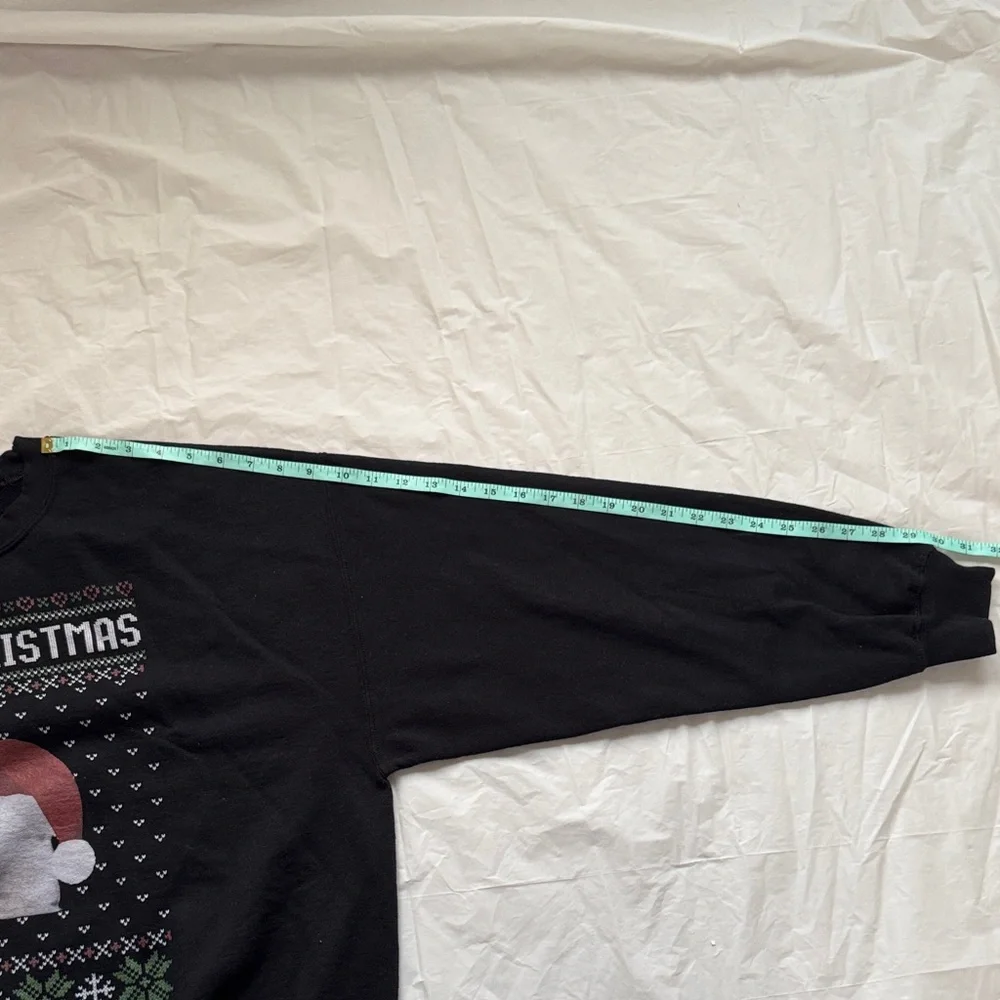Gildan Black Merry Christmas Cat Crewneck Sweater - Picture 8 of 12